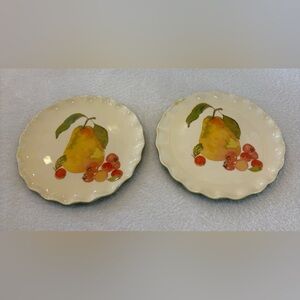 Vintage Crate & Barrel Harvest Fruit Plates